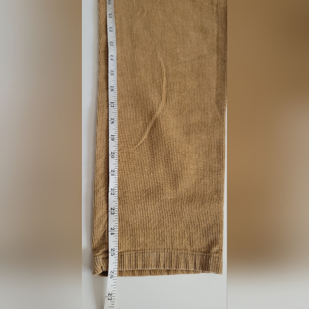 12th Tribe Sandstorm Camel High-Waisted Corduroy Pants - Picture 7 of 9